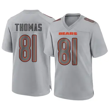 Zavion Thomas Men's Game Gray Chicago Bears Atmosphere Fashion Jersey