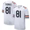 Zavion Thomas Men's Game White Chicago Bears Alternate Classic Jersey