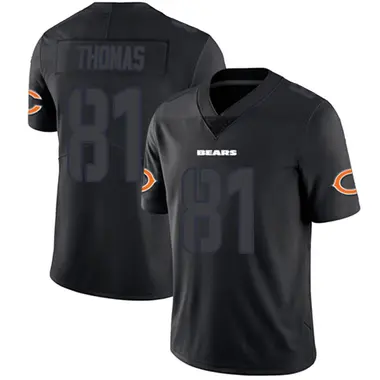 Zavion Thomas Men's Limited Black Impact Chicago Bears Jersey