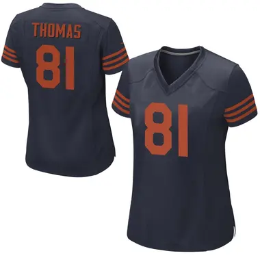Zavion Thomas Women's Game Navy Blue Chicago Bears Alternate Jersey
