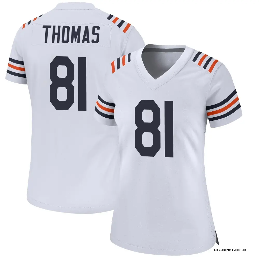 Zavion Thomas Women's Game White Chicago Bears Alternate Classic Jersey