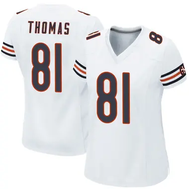 Zavion Thomas Women's Game White Chicago Bears Jersey