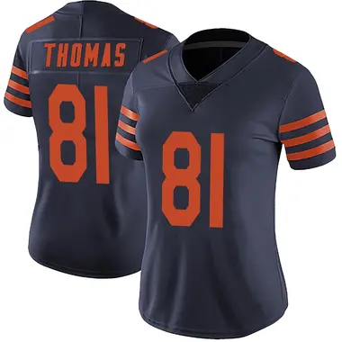 Zavion Thomas Women's Limited Navy Blue Chicago Bears Alternate Vapor Untouchable Jersey