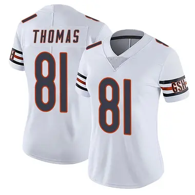 Zavion Thomas Women's Limited White Chicago Bears Vapor Untouchable Jersey