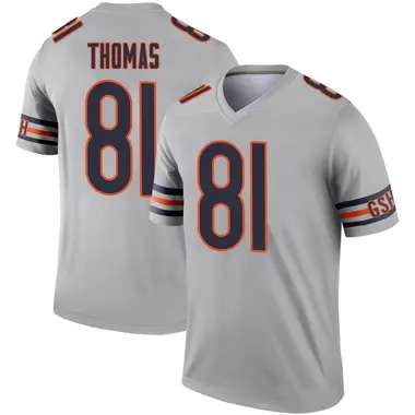 Zavion Thomas Youth Legend Chicago Bears Inverted Silver Jersey