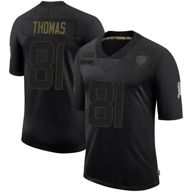 Zavion Thomas Youth Limited Black Chicago Bears 2020 Salute To Service Jersey