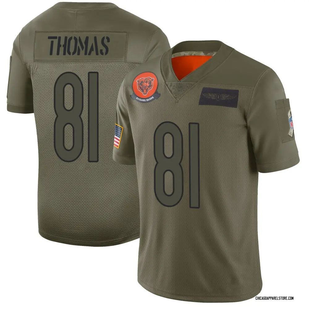 Zavion Thomas Youth Limited Camo Chicago Bears 2019 Salute to Service Jersey