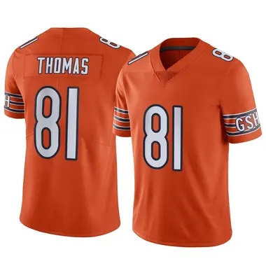 Zavion Thomas Youth Limited Orange Chicago Bears Alternate Vapor Jersey